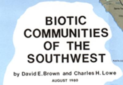 Biotic Communities Of Southwest - David E. Brown