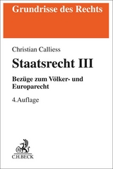 Staatsrecht III - Christian Calliess