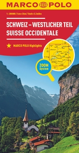 MARCO POLO Regionalkarte Schweiz 01 - westlicher Teil 1:200.000 - 