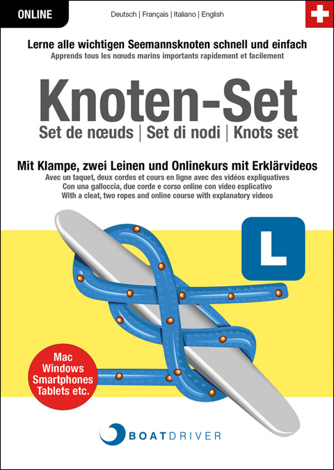 BoatDriver - Knoten-Set | BoatDriver - Set de nœuds | BoatDriver - Set di nodi | BoatDriver - Knots set