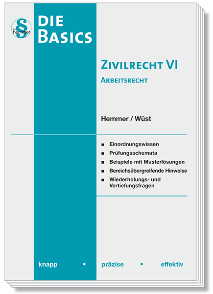 Basic Zivilrecht VI - Arbeitsrecht - Karl-Edmund Hemmer, Achim Wüst,  d'Alquen, Michael Tyroller