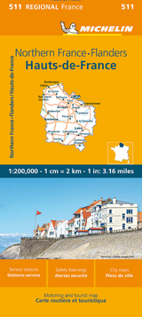 Nord-Pas-de-Calais, Picardy - Michelin Regional Map 511 - Michelin