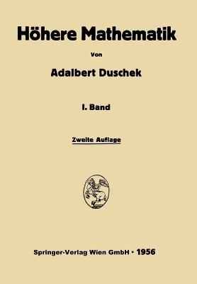 Integration und Differentiation der Funktionen einer Veränderlichen - Adalbert Duschek