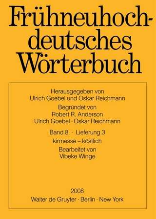 Frühneuhochdeutsches Wörterbuch / kirmesse ? köstlich - Vibeke Winge