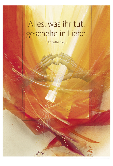 Jahreslosung Münch 2024, Kunstdruck 63 x 92 cm - Eberhard Münch