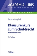 Klausurenkurs zum Schuldrecht Besonderer Teil - Fezer, Karl-Heinz; Obergfell, Eva Inés