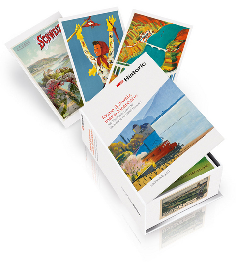 Postkartenbox Meine Schweiz, Meine Eisenbahn - 