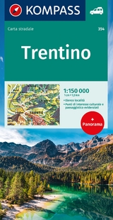 KOMPASS Autokarte Trentino 1:150.000 - 