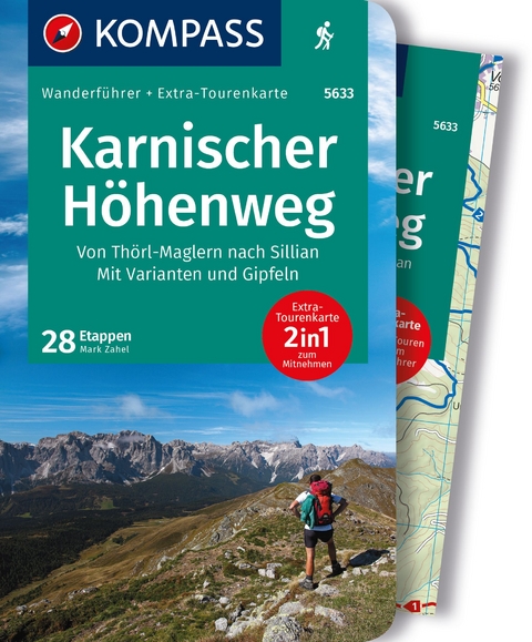 Wanderführer Karnischer Höhenweg, von Thörl-Maglern nach Sillian, mit Varianten und Gipfeln - Mark Zahel