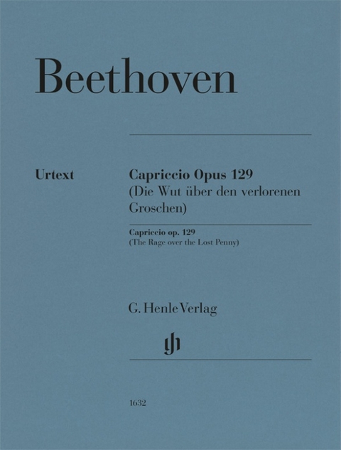 Ludwig van Beethoven - Alla Ingharese quasi un Capriccio G-dur op. 129 (Die Wut über den verlorenen Groschen) - 