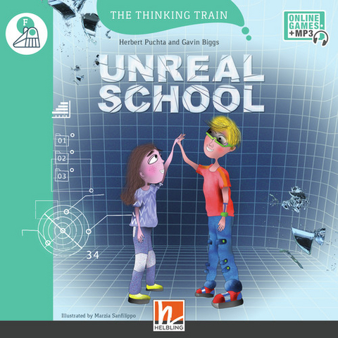The Thinking Train, Level f / Unreal School, mit Online-Code - Herbert Puchta, Gavin Biggs