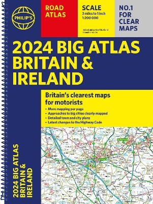 2024 Philip's Big Road Atlas Britain & Ireland -  Philip's Maps
