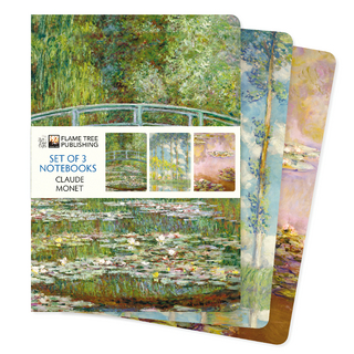 Claude Monet Set of 3 Standard Notebooks - Flame Tree Studio