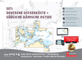 Sportbootkarten Satz 1, 2 und 4 Set: Deutsche Ostseeküste und Südliche Dänische Ostsee (Ausgabe 2023) - 