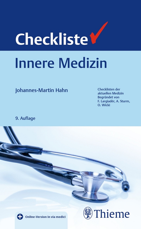 Checkliste Innere Medizin von Johannes-Martin Hahn | ISBN 978-3-13-244480-5 | Fachbuch online kaufen - Lehmanns.de