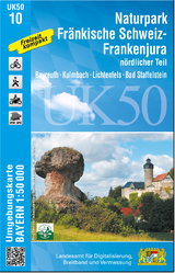 UK50-10 Naturpark Fränkische Schweiz - Frankenjura nördlicher Teil - 