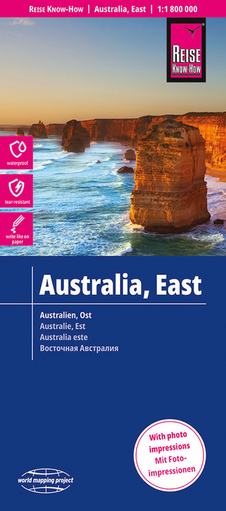 Reise Know-How Landkarte Australien, Ost / Australia, East (1:1.800.000) - Reise Know-How Verlag Peter Rump GmbH