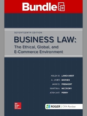 Gen Combo Looseleaf Business Law; Connect Access Card - Arlen W Langvardt
