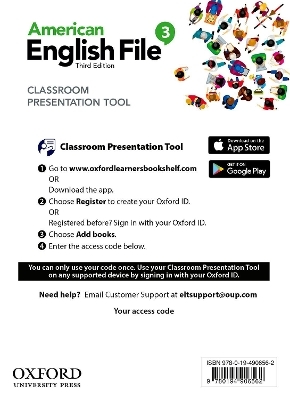 American English File: Level 3: Classroom Presentation Tool Access Card