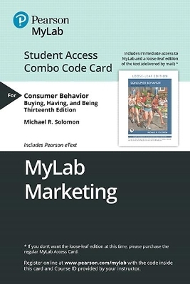 Mylab Marketing with Pearson Etext -- Combo Access Card -- For Consumer Behavior - Michael Solomon