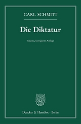 Die Diktatur. - Schmitt, Carl