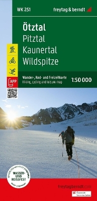 Ötztal, Wander-, Rad- und Freizeitkarte 1:50.000, freytag & berndt, WK 251 - 