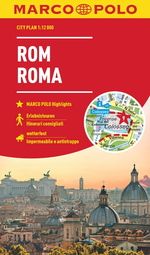 Roma : city map : Marco Polo Highlights : itinerari consigliati = Rom