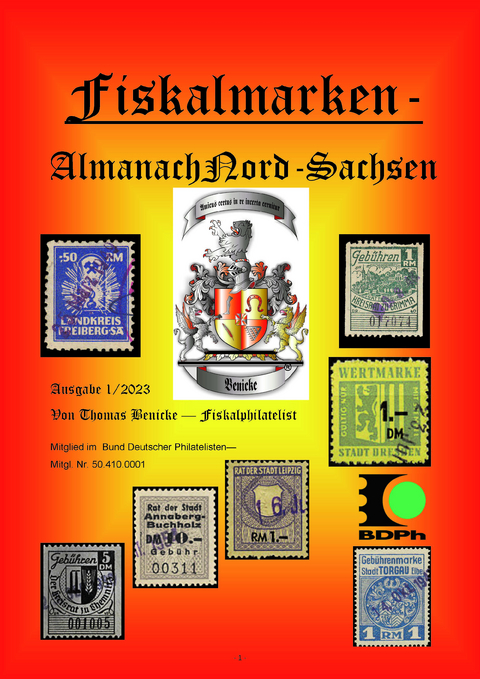 Fiskalmarken - Almanach Nord Sachsen - Thomas Benicke