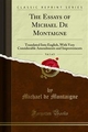 The Essays of Michael De Montaigne