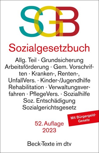 Sozialgesetzbuch mit Sozialgerichtsgesetz - Deutscher Taschenbuch-Verlag