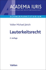 Lauterkeitsrecht - Jänich, Volker Michael