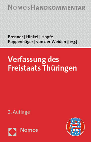 Verfassung des Freistaats Thüringen - Michael Brenner; Klaus Hinkel; Jörg Hopfe; Holger Poppenhäger; Klaus von der Weiden