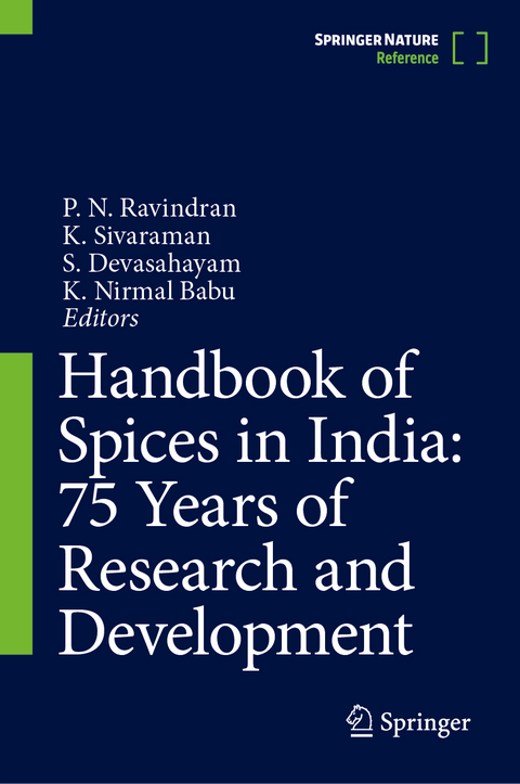 Handbook of Spices in India: 75 Years of Research and Development - 
