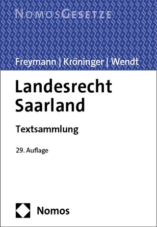 Landesrecht Saarland - Hans-Peter Freymann; Holger Kröninger; Rudolf Wendt