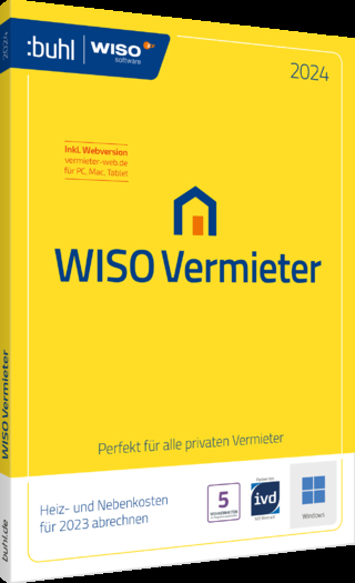 WISO Vermieter 2024 (5 WE), 1 CD-ROM - 