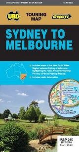 Sydney to Melbourne Map 245 8th ed - UBD Gregory's