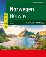 Norwegen, Autoatlas 1:250.000 - 1:400.000, freytag &amp; berndt