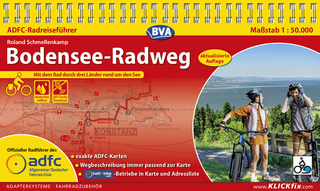 ADFC-Radreiseführer Bodensee-Radweg 1:50.000 praktische Spiralbindung, reiß- und wetterfest, GPS-Tracks Download - Roland Schmellenkamp