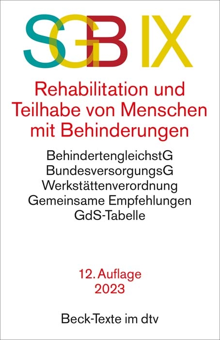 SGB IX - Rehabilitation und Teilhabe von Menschen mit Behinderungen