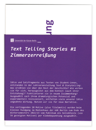 Text Telling Stories #1 - Sonja Knecht