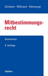 Mitbestimmungsrecht - Fitting, Karl; Wlotzke, Otfried; Wißmann, Hellmut