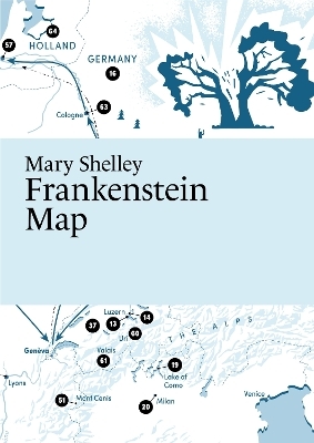 Mary Shelley, Frankenstein Map - Martin Thelander
