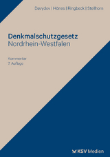 Denkmalschutzgesetz Nordrhein-Westfalen - Davydov, Dimitrij; Hönes, Ernst R; Ringbeck, Birgitta; Stellhorn, Holger