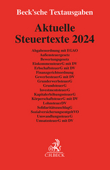 Aktuelle Steuertexte 2024 - C.H. Beck'sche Verlagsbuchhandlung