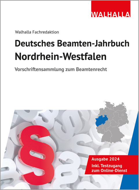 Deutsches Beamten-Jahrbuch Nordrhein-Westfalen 2024 -  Walhalla Fachredaktion
