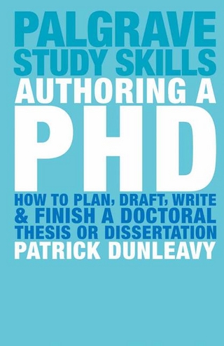 Authoring a PhD - Dunleavy Patrick Dunleavy