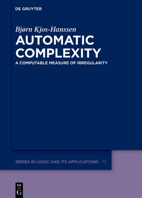 Automatic Complexity - Bjørn Kjos-Hanssen