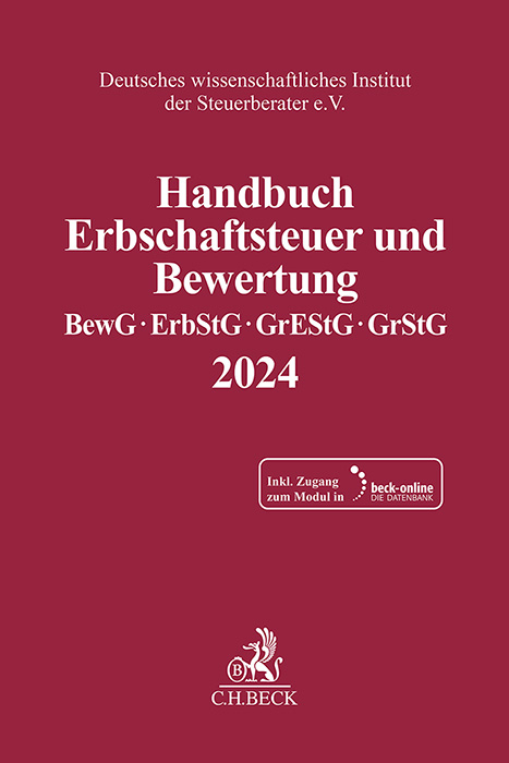 Handbuch Erbschaftsteuer und Bewertung 2024 - 