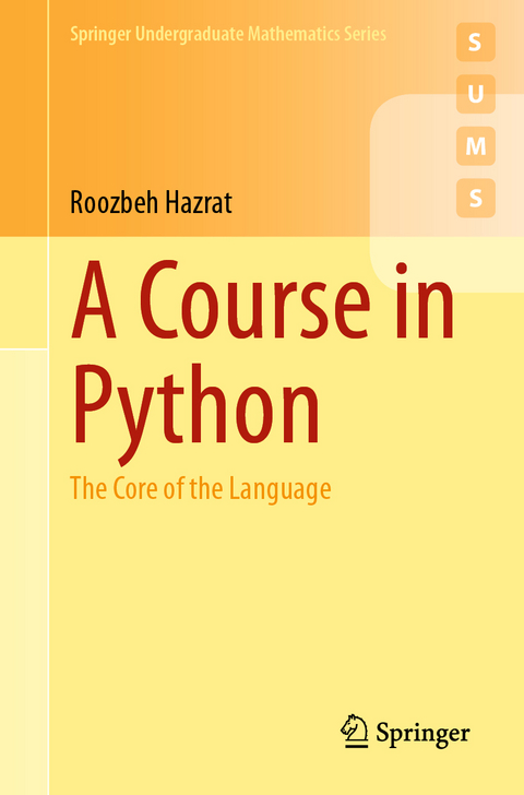 A course in Python - Roozbeh Hazrat