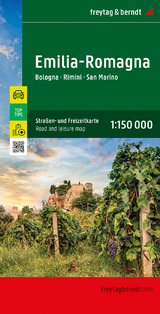 Emilia-Romagna, Straßen- und Freizeitkarte 1:150.000, freytag & berndt - 